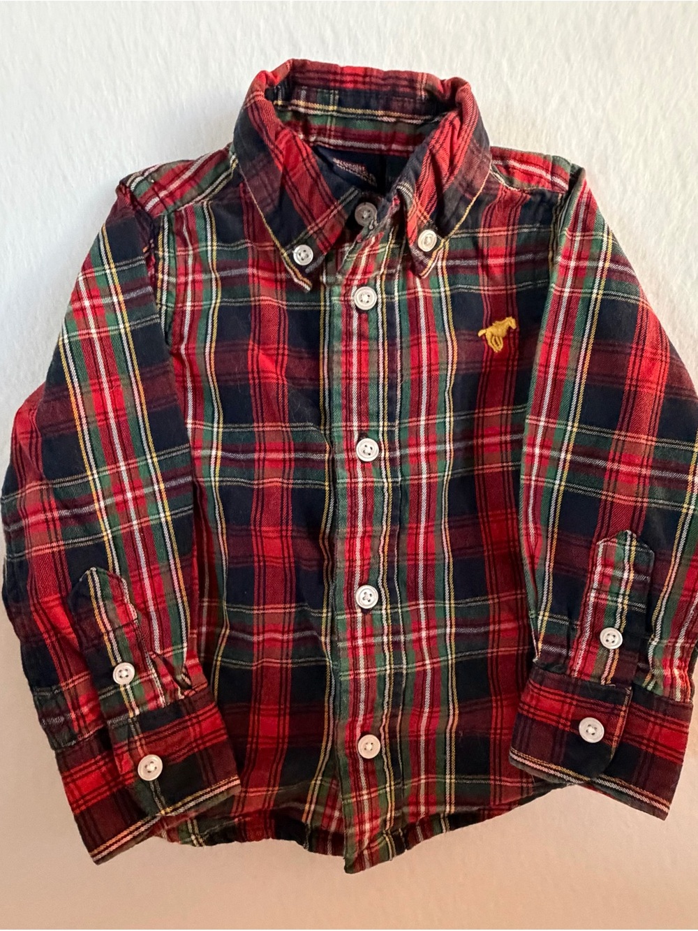 Wrangler Baby Plaid Button-Down Shirt Size 24 Months